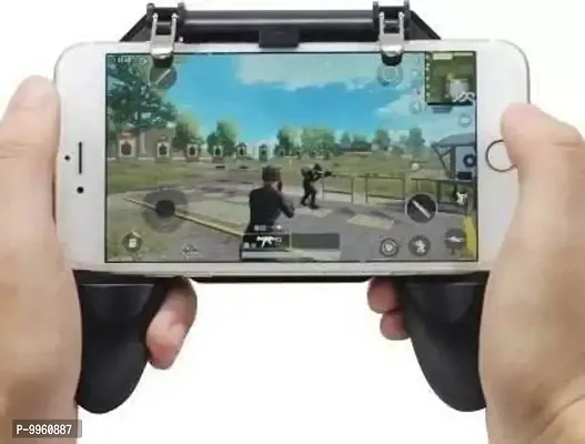 Pubg Mobile Game Controller, Made Of High Quality Material,Very Durable,Flexibility, Precision, Comfort, Easy To Control For All IOS Smartphone Gamepad&nbsp;&nbsp;(Black, For IOS, Android)-thumb0
