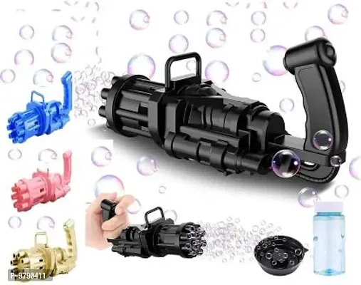 Gatling Bubble Gun Machine Electric Bubble Gun For Kids Toys Water Gun&nbsp;&nbsp;(Black)-thumb0