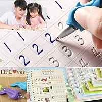 Number Tracing Book For Pre-Schoolers With Pen, Magic Calligraphy Copybook Set Practical Reusable Writing Tool Simple Hand Lettering Stationery-thumb3