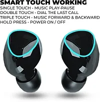 Stylish Black In-ear Bluetooth Wireless Headsets With Microphone-thumb3