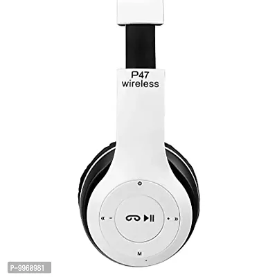 &nbsp;P47 Wireless Headphone Bluetooth Headset With Mic Bluetooth Headset&nbsp;&nbsp;(Black, On The Ear)-thumb0