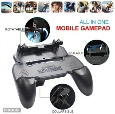 Best W10 Handle Mobile Holder Game Controller Gamepad&nbsp;&nbsp;(Black, For IOS, Android)-thumb2