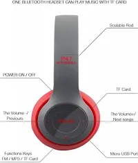 P47 Bluetooth Headphone Extra Bass Wireless Headphones Bluetooth Headset Bluetooth  Wired Headset&nbsp;&nbsp;(Black, On The Ear)-thumb1