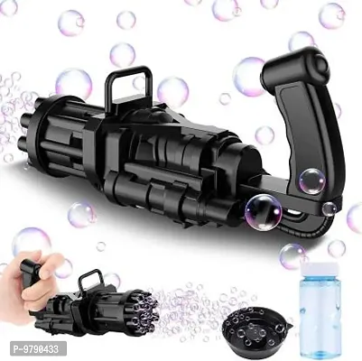 Electric Bubble Gun For Kid Gatling Automatic Bubble Gun (1 Pis)_Black Toy Bubble Maker-thumb0