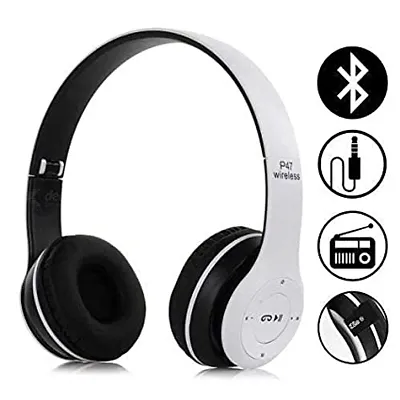 &nbsp;P47 Wireless Bluetooth Portable Sports Headphone With Microphone Bluetooth Headset&nbsp;&nbsp;(Black, On The Ear)-thumb0