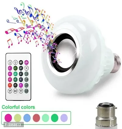Bluetooth Light Bulb With Speaker, Smart LED Music Play Bulb With 24 Keys Remote Control 12W Power E26 Base Changing Color Lamp For Bar Decoration, Home, Ktv,Party, Restaurant Smart Bulb