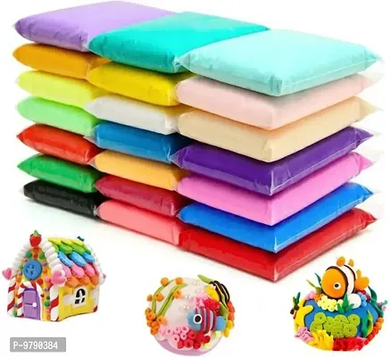 12 Color/Set Light Clay Air Dry Polymer Plasticine Modelling Clay Super Light Diy Soft Creative Handgum Educational Clay Toys