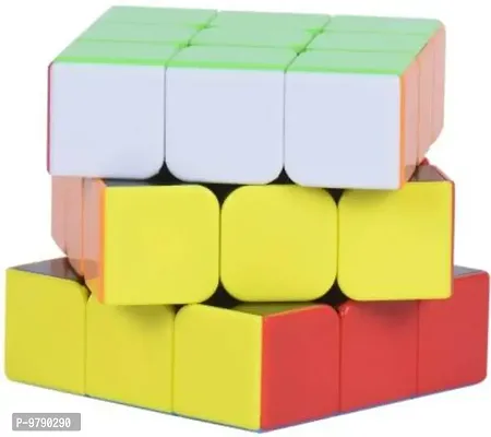 Premium Sticker Less Speed Cube 3X3X3 Cube Puzzle (Train Your Brain)&nbsp;&nbsp;(1 Pieces)