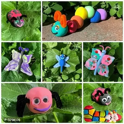 Kids Colourful Non-Toxic Modeling Air Dry Modeling Bouncing Clay With Tools-thumb3
