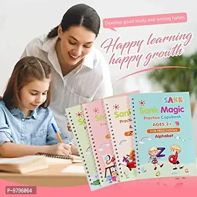 Calligraphy Practice Book, Magic Kids Practice Copy Book, Magical Reusable Hand Writing Book-thumb0