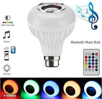 LED RGB Bluetooth Music Light Bulb Lamp Speaker Wireless Color Changing 24 Keys Remote Control Smart Bulb-thumb0