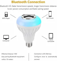 LED Wireless Light Bulb Speaker, RGB Music Bulb, B22 Base Color Changing With Remote Control For Party, Home,-thumb1