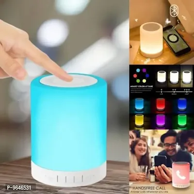 Attractive Portable LED Touch Lamp Wireless Bluetooth Speaker Pack Of 1-thumb3