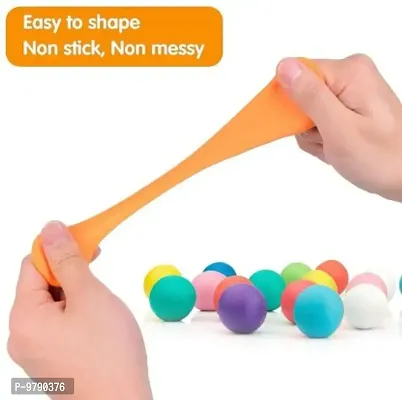 Kids Colourful Non-Toxic Modeling Air Dry Modeling Bouncing Clay With Tools-thumb4