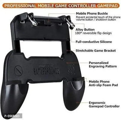 W10 Mobile Game Controller Pubg Mobile Controller Pubg Key Gaming Grip Gaming Joysticks Gamepad Trigger Control Cell Phone-thumb3