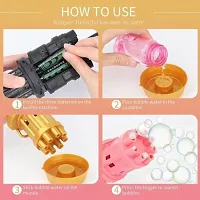 Gatling Bubble Gun Machine Electric Bubble Gun For Kids Toys Water Gun&nbsp;&nbsp;(Black)-thumb3
