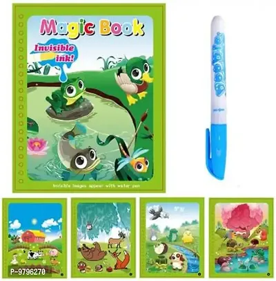 Water Book Unlimited Fun With Drawing Reusable Water-Reveal Activity Pad- Pack Of 3-thumb0