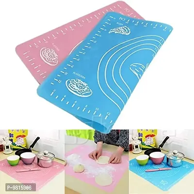 Food Grade Silicone Baking Mat- Pack Of 1, Random Colour