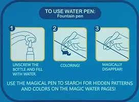 Water Book For Kid Drawing Reusable Water Colouring Book With Magic Pen- Pack Of 3-thumb2