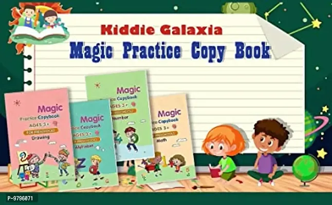 Early Childhood Education Magic Book For Kids Learning Sank Magic Practice Copybook Magic Calligraphy Set Practical Reusable Writing Books Is Also An Excellent First Step To Prepare For School-thumb0