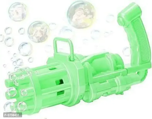 Gatling Bubble Machine Gun,8 Hole Electric Gun With 20 Ml Bubble Solution Toy Bubble Maker-thumb0