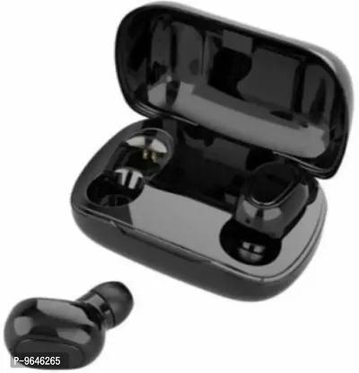 Stylish Black In-ear Bluetooth Wireless Headsets With Microphone