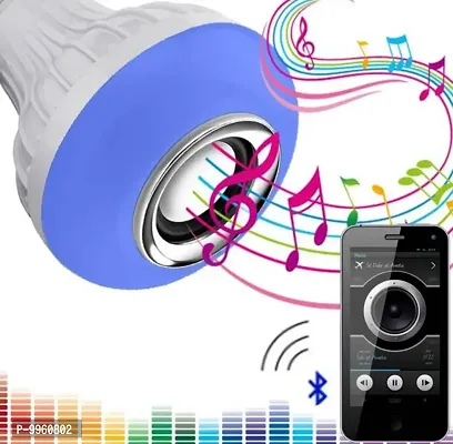 Bluetooth Music Bulb Smart B22 12 Watt LED RGB Light Lamp Speaker Wireless Color Changing 24 Keys Remote Control Satg01 Smart Bulb-thumb0