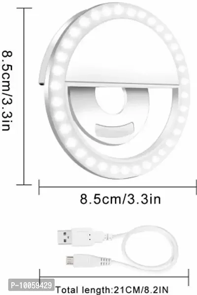 Mandate 3-Level Brightness 36 LED Clip-On Selfie Ring Light For Musically And Tik Tok Ring Flash-thumb4