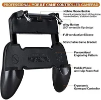 Gamepad Pubg Game Controller W10 Alloy Metal Triggers L1 R1 Shooting Aim Button Handle Joystick Compatible With All Smartphones Gamepad&nbsp;&nbsp;(Black, For Wii)-thumb2