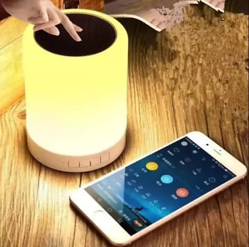 Attractive Portable LED Touch Lamp Wireless Bluetooth Speakers