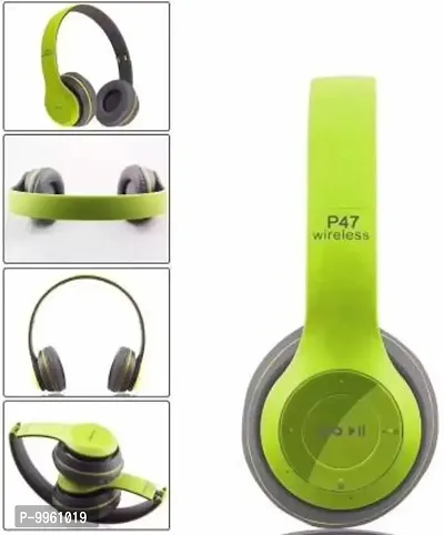 &nbsp;Wireless Bluetooth Headphones P47 Wireless Bluetooth Portable Sports Headphones With Microphone, Stereo FM,Memory Card Support, Multicolor