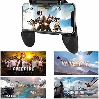 W10 Mobile Game Controller Pubg Mobile Controller Pubg Key Gaming Grip Gaming Joysticks Gamepad Trigger Control Cell Phone-thumb0