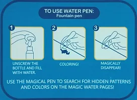 Popper Water Magic Books-Animal Theme Unlimited Fun With Drawing For Kids Chunky-Size Water Pen Reusable Water-Reveal Activity Pad, As Birthday Return Gift- Pack Of 3-thumb2