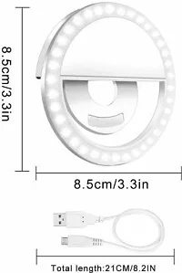 Portable LED Ring Selfie Light For All Smartphones, Tablets Enhancing Ring Light With 3 Level Of Brightness For Photography Video Calling (Smart Phones Laptop Tablet) 36 LED Ring Flash-thumb3