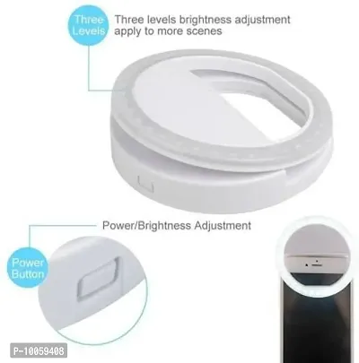 New Fit Design Mini Selfie Ring Light Enhancing Photography Portable Battery Camera Phone Photography 3 Levels Selfie LED Flash Light For All Smartphone Ring Flash&nbsp;-thumb2