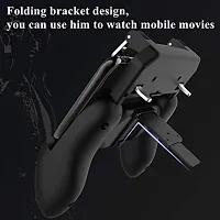 Good Quality Pubg Game Controller W10 2 In 1 Game Controller And Mobile Gamepad Holder Handle Joystick Triggers Gamepad&nbsp;&nbsp;(Black, For Wii)-thumb3