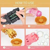 Electric Gatling Bubble Gun For Kids 8 Hole Bubble Making Toy Bubble Maker-thumb3