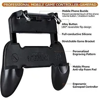 Mobile Phone Game Controller W10 Shooter Trigger Fire Free Button Gamepad Gamepad (Black, For IOS, Android) Gamepad&nbsp;&nbsp;(Black, For Android, IOS)-thumb2