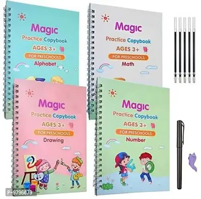 Magic Water Painting Book Magic Doodle Pen Kids Colouring Doodle Drawing Board Games Child Educational Toy Magic Book Water Painting For Kids -1Pc-thumb0
