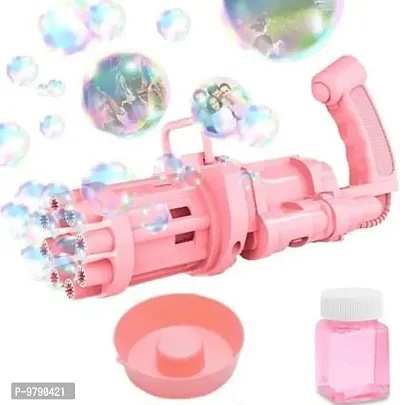 New Bubble Machine Gun Bubbles For Kids Cool Toys Gift Electric Bubble Gun And Toy Gun Outside, 8 Hole Huge Automatic Bubble Maker For Boys And Girls-thumb0