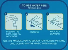 Reusable Water-Reveal Activity Pad, Chunky-Size Water Pen -Random Design&nbsp;&nbsp;-Kids Help, Kids- Pack Of 3-thumb2
