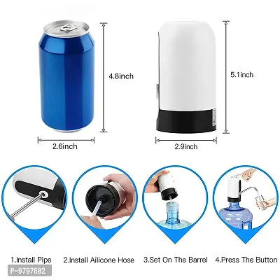 Useful Automatic Water Dispenser, Rechargeable Batteries, Silicon Tube Included Bottled Water Dispenser-thumb2