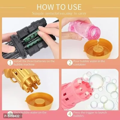 Electric Pink Bubble Gun For Toddler Toys, For Boys, Girls,Kids Water Gun Water Gun&nbsp;&nbsp;(Pink)-thumb4