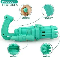 Bubble Machine Bubbles For Kids Cool Toys Gift Electric Bubble Gun And Toy Gun Outside, 8 Hole Huge Automatic Bubble Maker For Boys And Girls Outdoor, Fan Combo Function, (Color Green)&nbsp;&nbsp;(Green)-thumb1