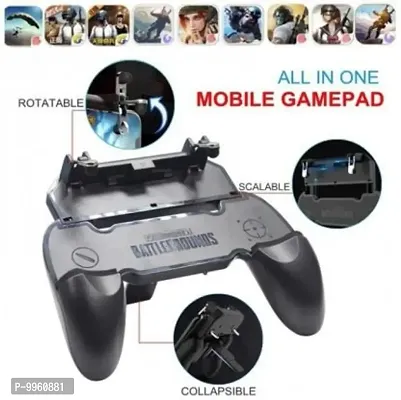 Mobile Phone Game Controller W10 Shooter Trigger Fire Free Button Gamepad Gamepad (Black, For IOS, Android) Gamepad&nbsp;&nbsp;(Black, For Android, IOS)-thumb2