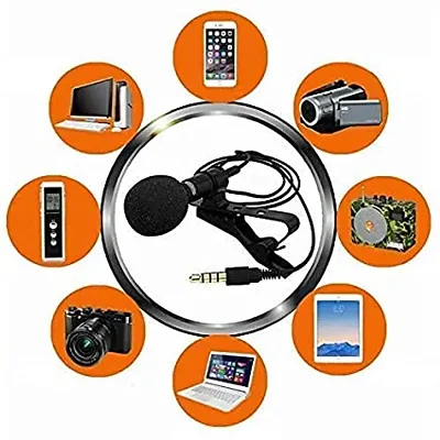 Microphone, Earphone for calls, Video Conferences, and Monitoring, black, small