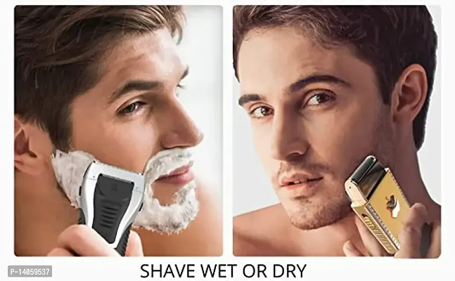 Professional Rechargeable Beard Shaver for Men and Women (Golden)-thumb4