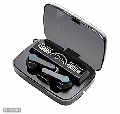 M19 TWS Bluetooth 5.0 Wireless Earbuds Touch Waterproof IP7X LED Digital Display Bluetooth Headset  (Black, In the Ear)-thumb3