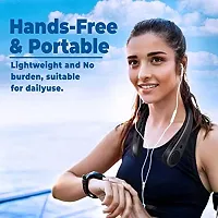 Portable Neck Fan Hand Free Wearable Portable Neckband Mini Fan Lazy Neck Hanging Cooling Mini Fan USB Rechargeable Neckband Fan for Kitchen Traveling Outdoor Office (Multicolour)-thumb1