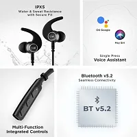 Bluetooth Wireless In Ear Earphones With Mic With Asap Charge Technology, V5.0, Call Vibration Alert, Magnetic Ear tips And Ipx5 Water  Sweat Resistance-thumb1